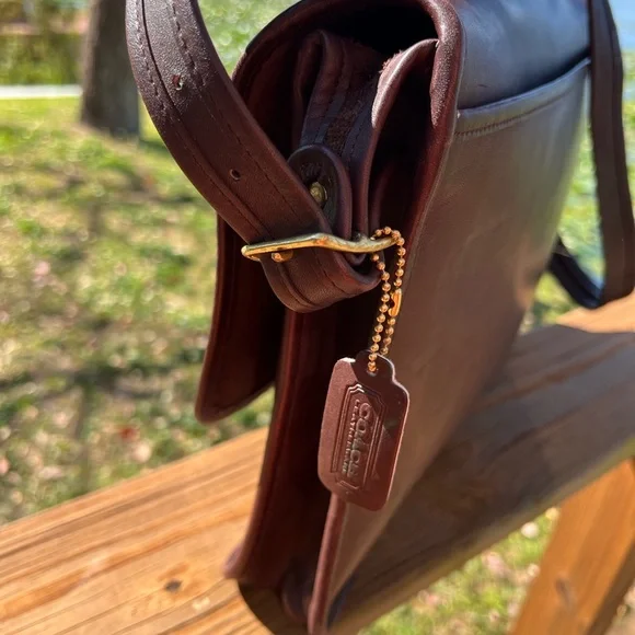 ✨SOLD✨ Vintage Coach Crossbody Messenger Laptop Metropolitan Briefcase 5180 EVC - Picture 11 of 16